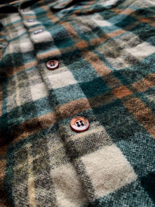 Sears 70s WOOL SHIRT チェックシャツ 1DFAs-m82030553869 低価超特価