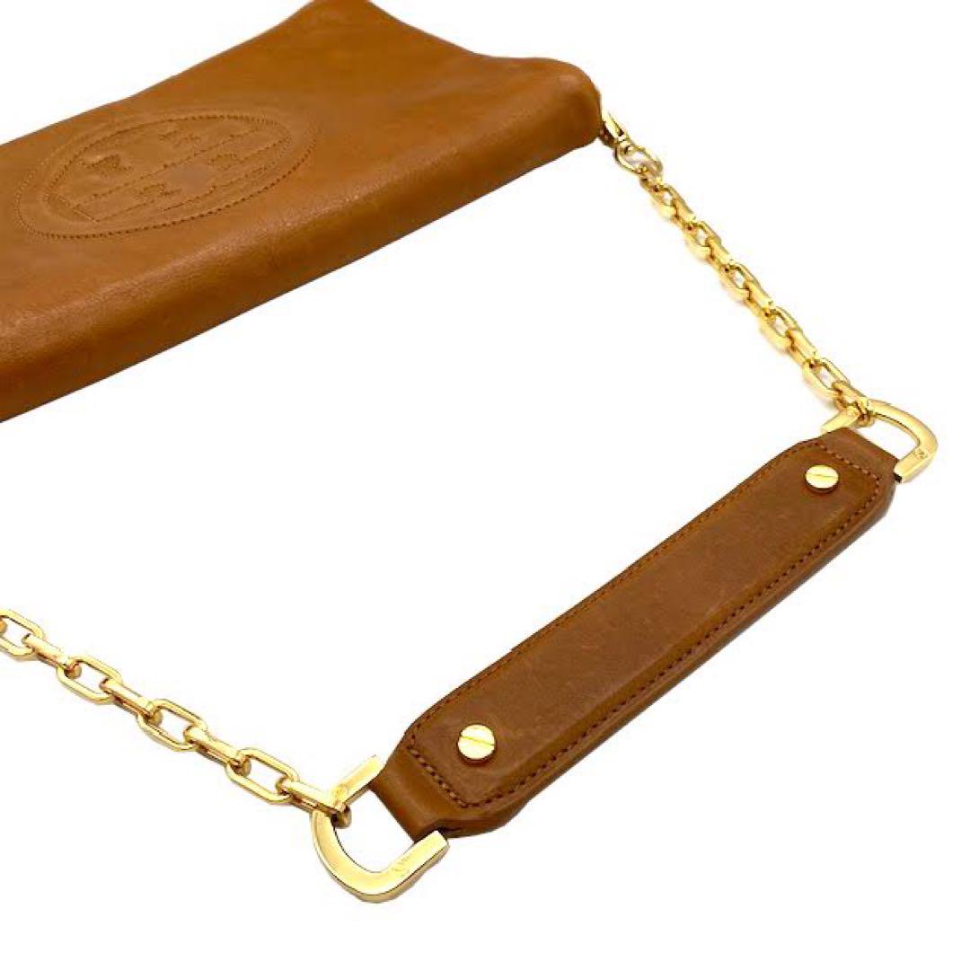 JTT TORY BURCH トリーバーチ ショルダーバッグ ブラウン レザー
