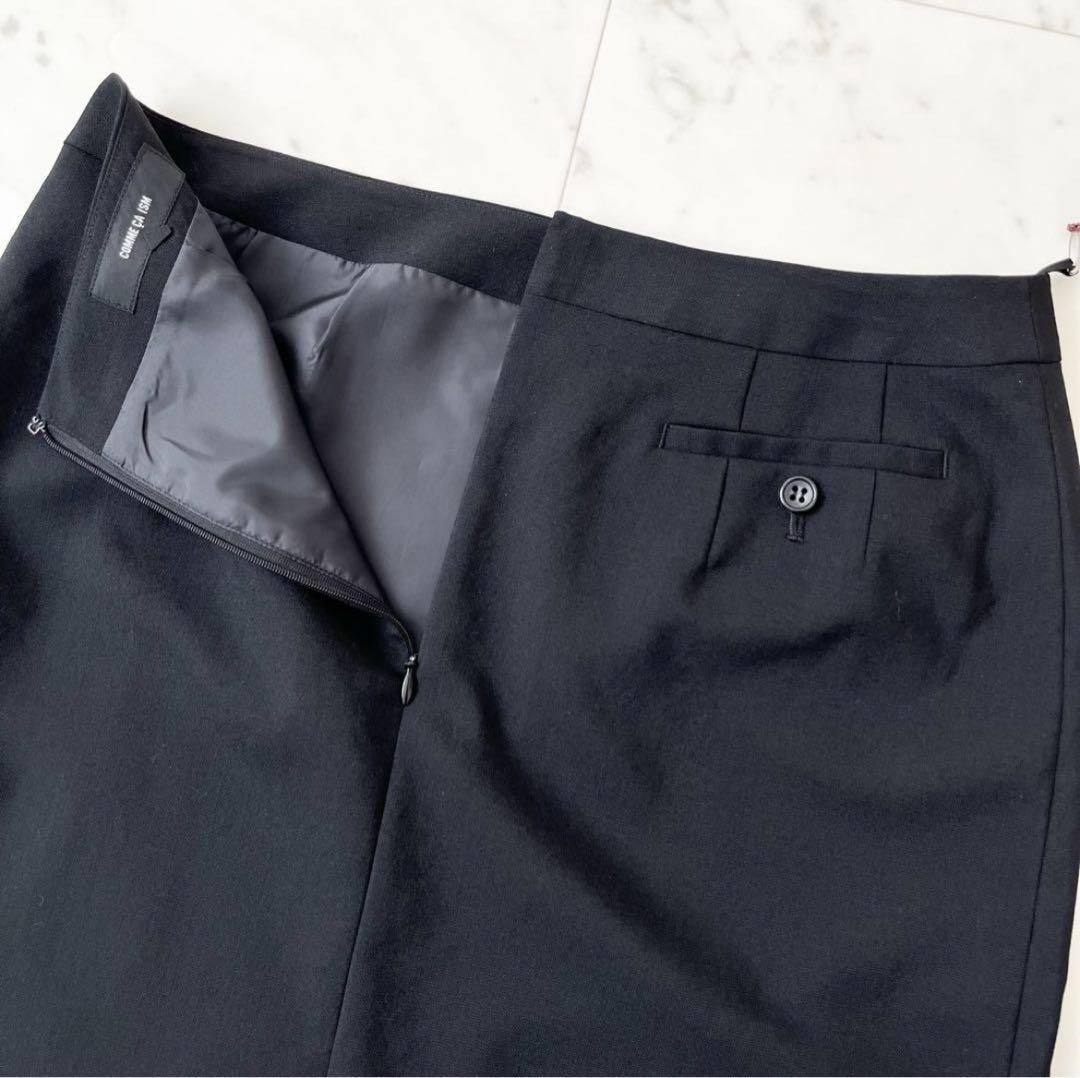 新品未使用タグ付き♪コムサイズム　スカートセットアップ　スーツ　半裏　黒　XL