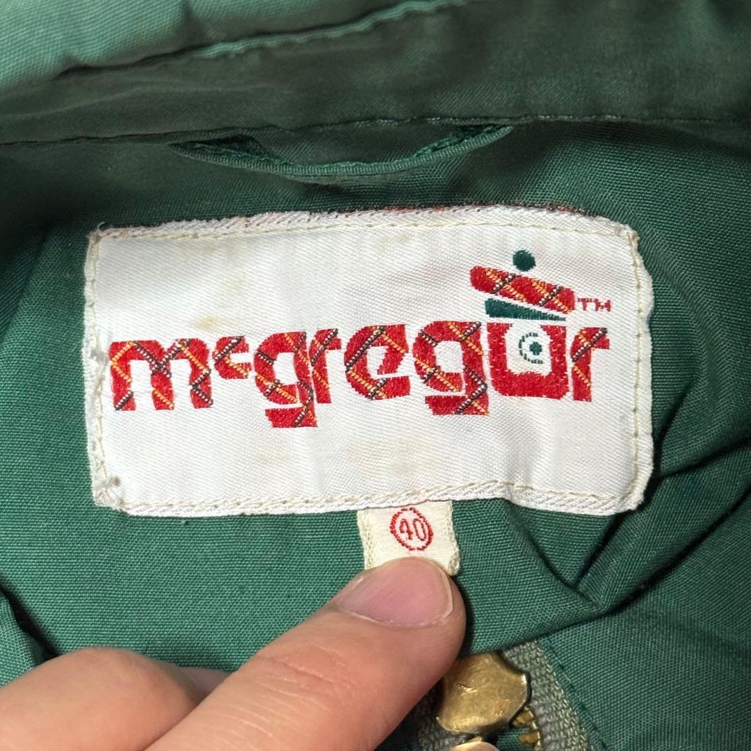 70s 80s McGregor マクレガー TALON ナイロンジャケット　緑