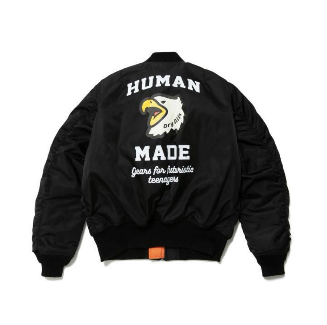 HUMAN MADE ブラック MA-1ジャケット XL アウターダウン