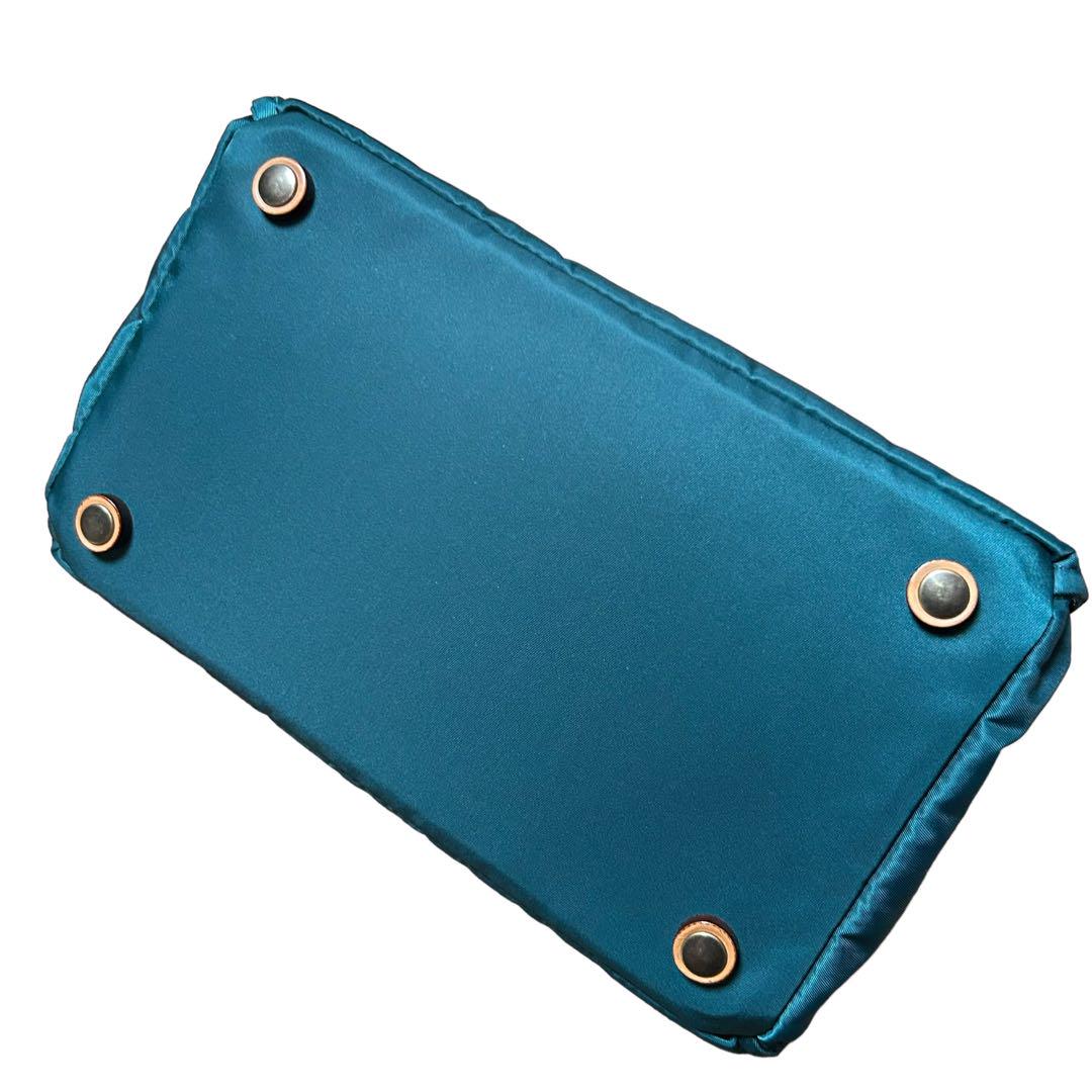 美品★フェリージ トートバッグ ナイロン×レザー ミニバッグ