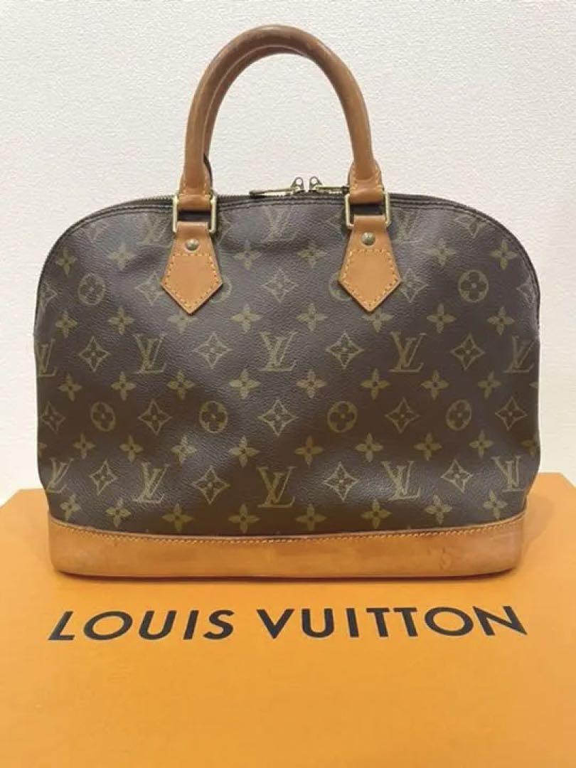 ブラウン系日本製 ☆最終値下げ☆LOUIS VUITTON ルイヴィトン トップ 最終値下げ‼️ルイヴィトン アルマ モノグラム ハンドバッグ