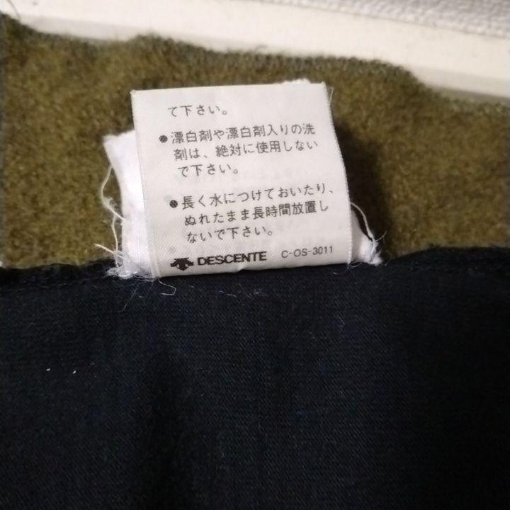 80s90s　アディダス　モックネック　ロンT　ビッグプリント　ヴィンテージ