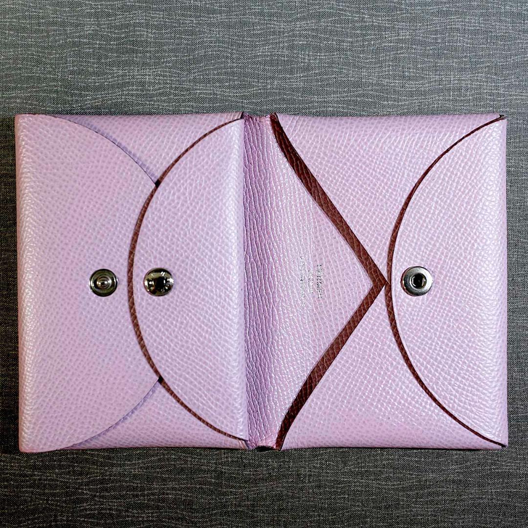 【美品 送料込み】エルメス カルヴィデュオ エプソン モーヴシルベストル ピンク