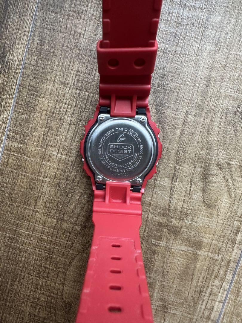 【G-SHOCK】 電波ソーラー　GWX-5600C レッド　赤