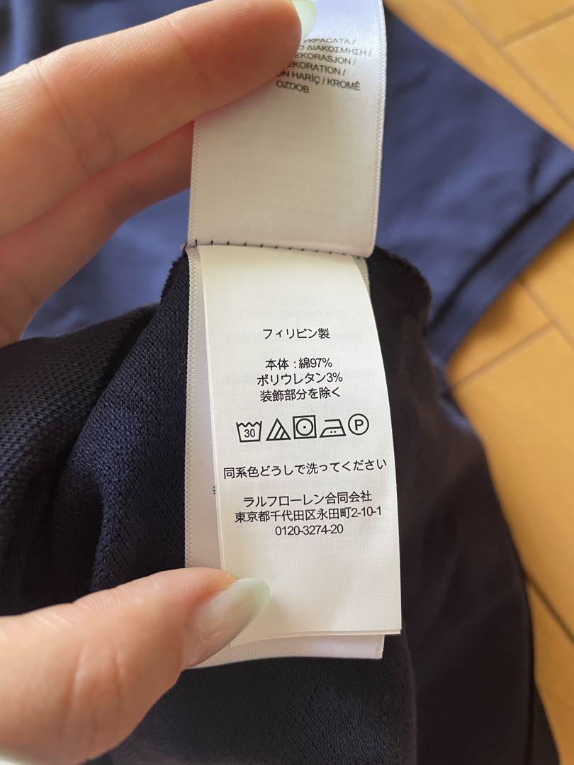POLO RALPH LAUREN ポロシャツ レディース Lサイズ ネイビー
