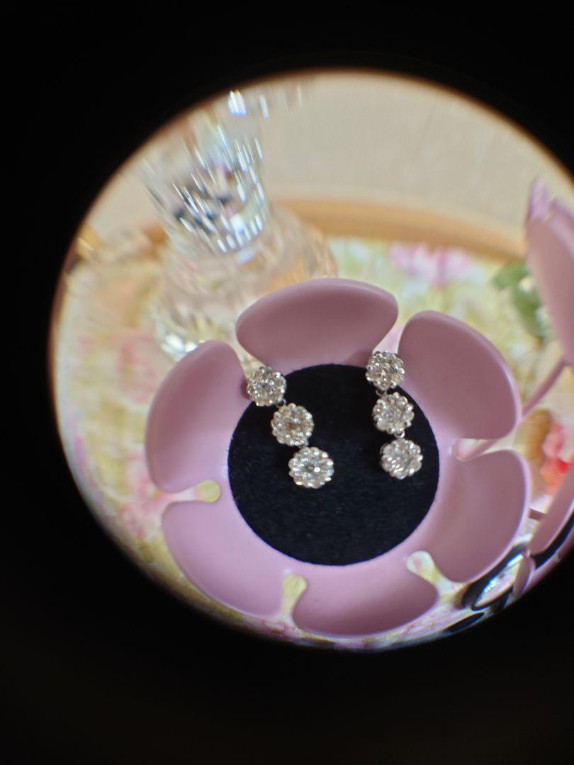 ❤美品❤K14☆0.3×2❤ダイヤピアス❤ユラユラ☆キラキラ☆素敵なお品❤❤ ❤美品❤K14☆0.3×2❤ダイヤピアス❤ユラユラ☆キラキラ