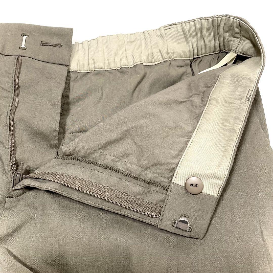23区L 48 【洗える】リネンヴィスコース ストレッチ パンツ 定価¥1.9万 23区L 48 【洗える】リネンヴィスコース ストレッチ パンツ 定価