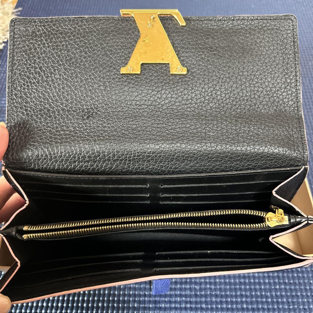 ルイヴィトン ポルトフォイユ カプシーヌ 長財布 トリヨン