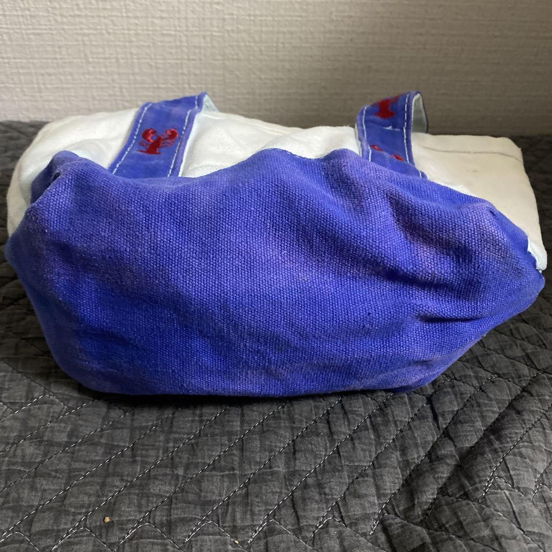 【保障できる】 ロブスター刺繍 茄子紺カラー バッグ ミニトートBAG バッグ