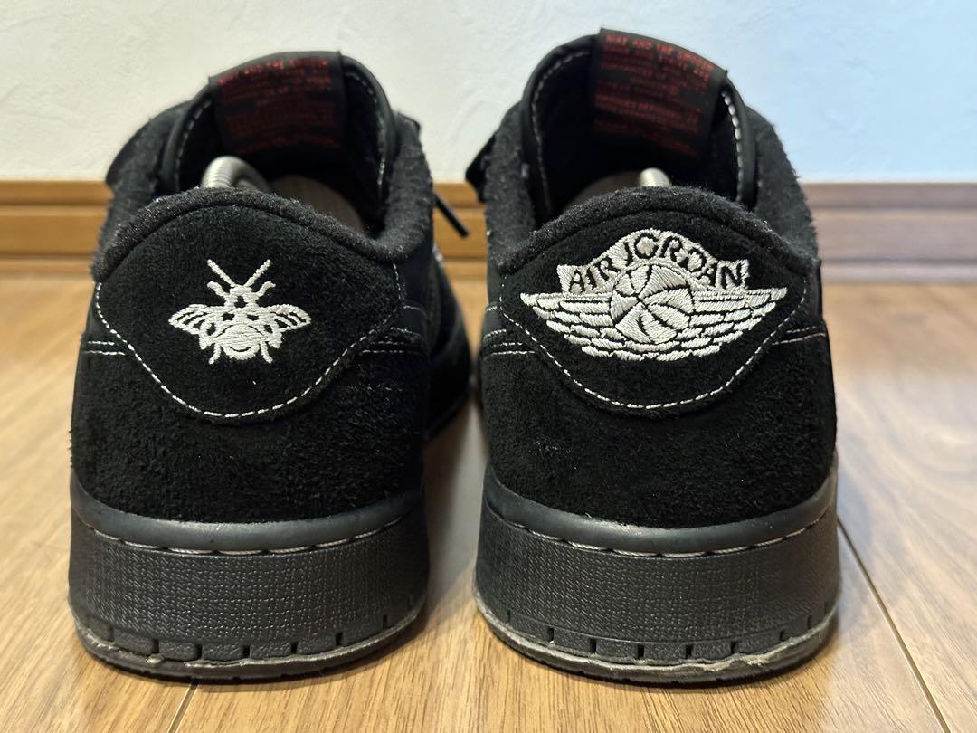 Travis Scott × Jordan1 Low Black Phantom 画像4