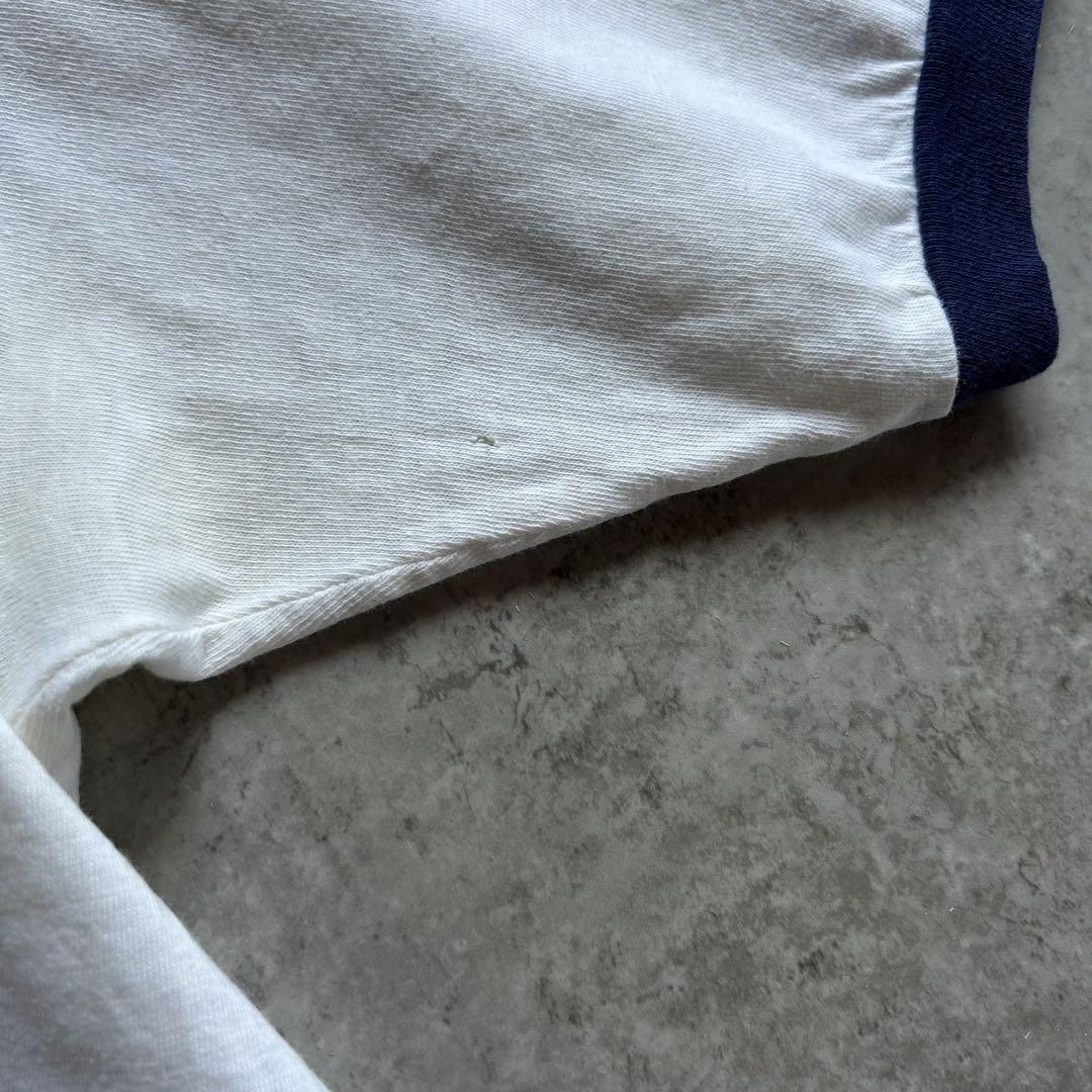 60s Hanes リンガーtシャツKappa Delta ネイビー M