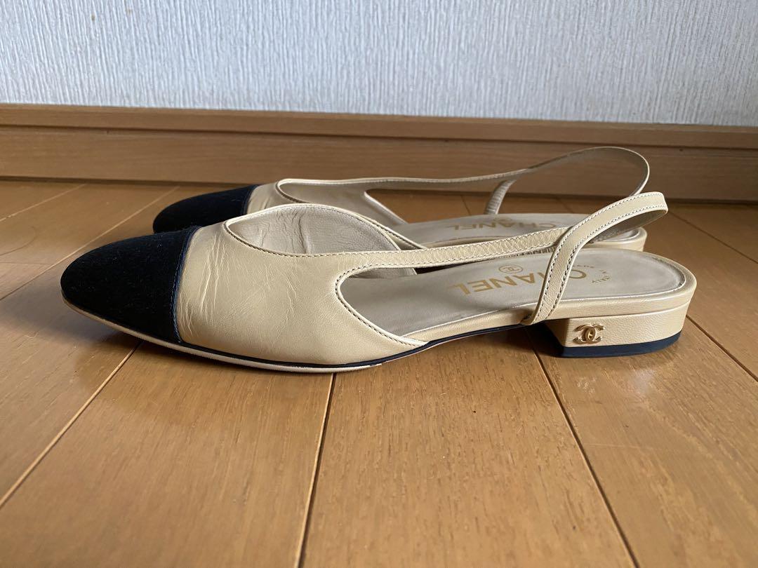 CHANELスリングバックシューズ 美品 36.5