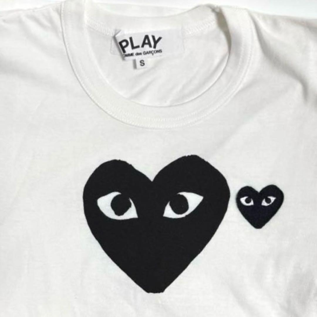 ❤️未使用！美品‼︎PLAY コムデギャルソン　ハートプリント Tシャツ ホワイト