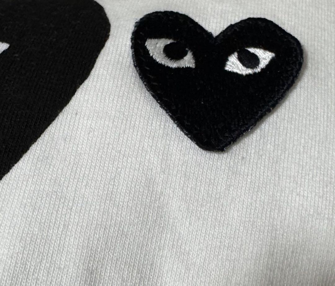 ❤️未使用！美品‼︎PLAY コムデギャルソン　ハートプリント Tシャツ ホワイト