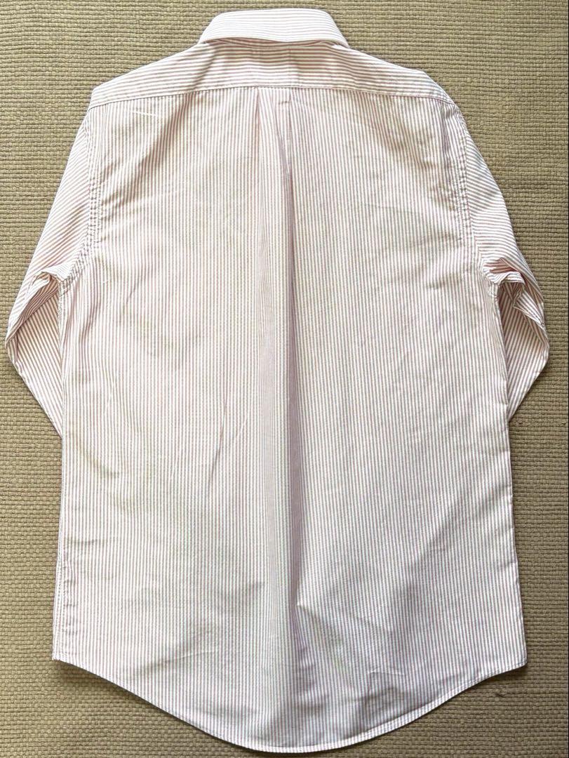 【希少USA製】Brooks brothers 長袖オックスフォードシャツ 赤系
