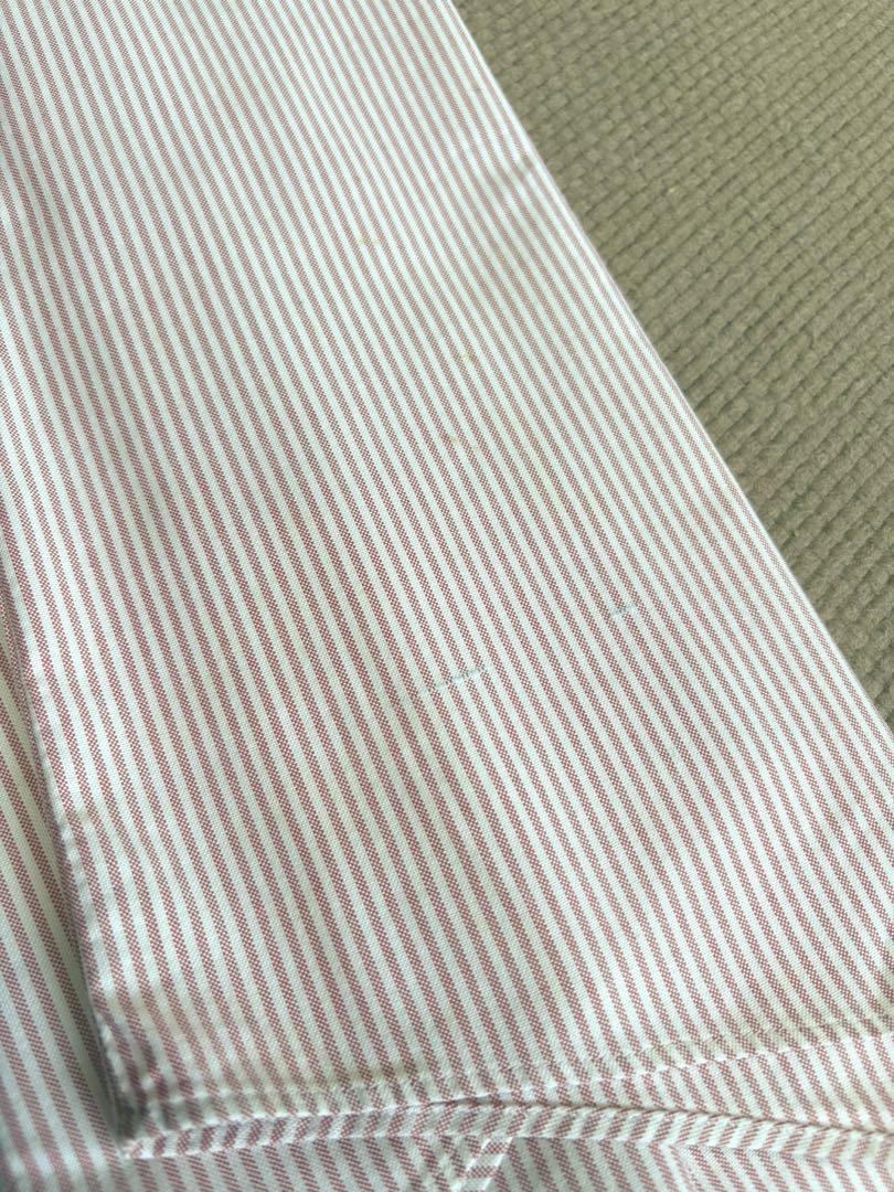 【希少USA製】Brooks brothers 長袖オックスフォードシャツ 赤系