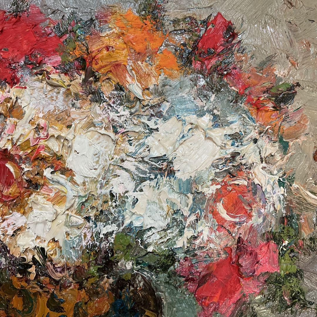 絵画・額縁・油絵・渡部 ひでき・新品未使用・薔薇・美術品・インテリア・雑貨