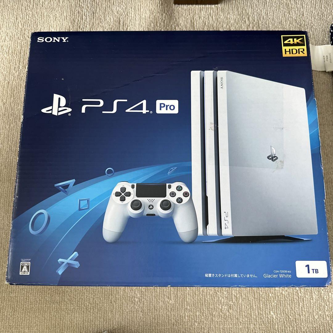 【FW:8.03・箱付完品】PS4 PRO CUH-7200B ホワイト 本体