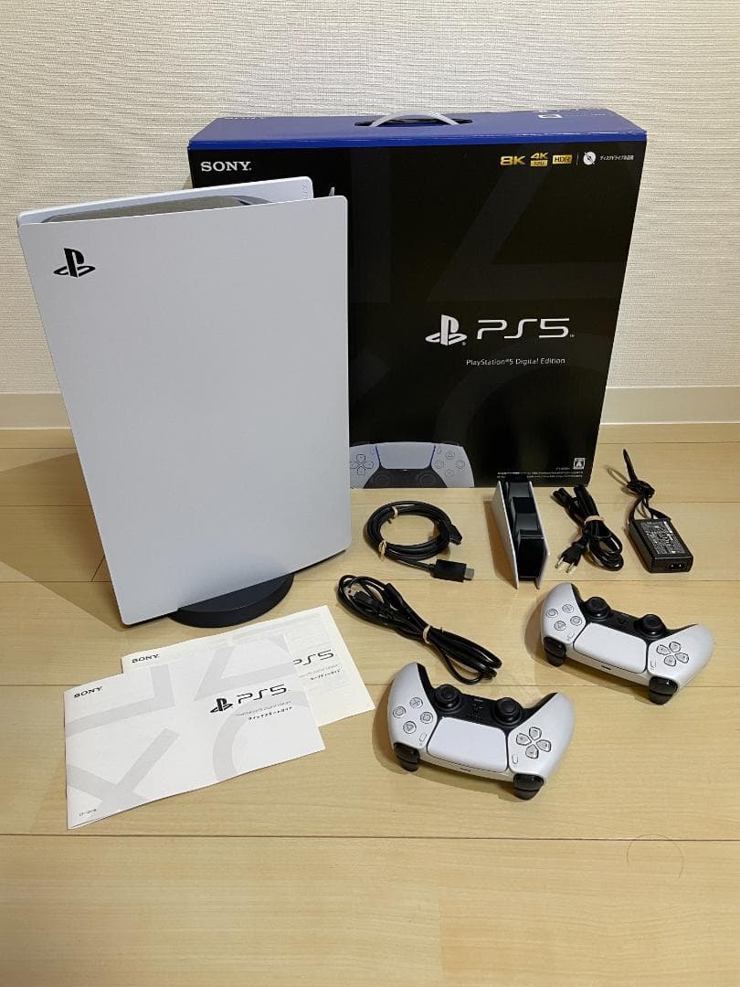 SONY PS5 本体 コントローラー2個 充電スタンド付 動作 済