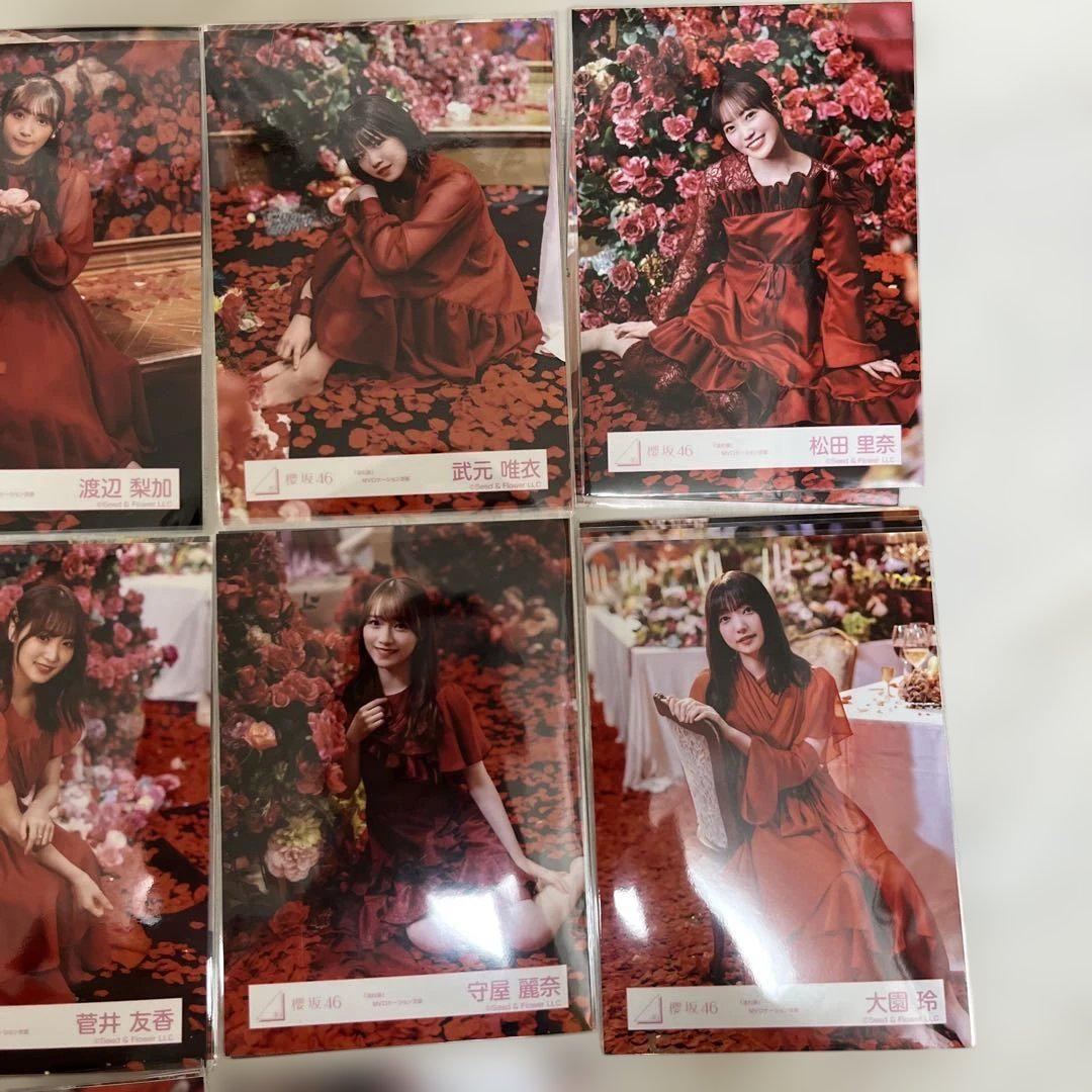 櫻坂46 流れ弾 MVロケーション衣装 生写真 フルコンプ