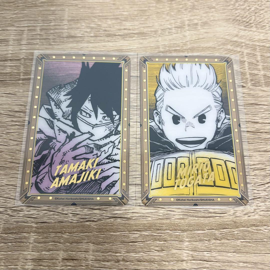 ヒロアカ 原画展 エンデヴァー ホークス 箔押しクリアカード