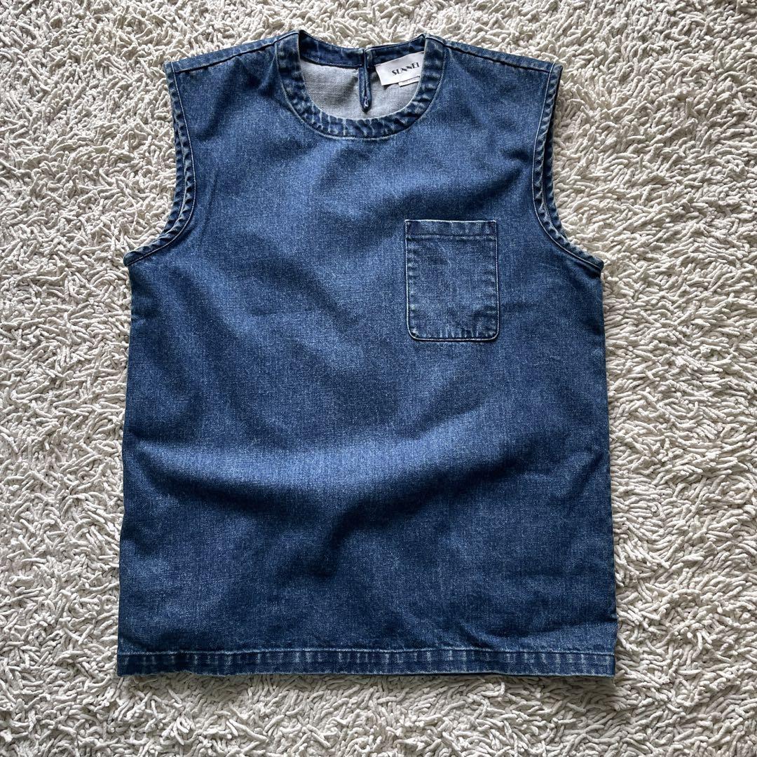 SUNNEI denim nosleeve shirts