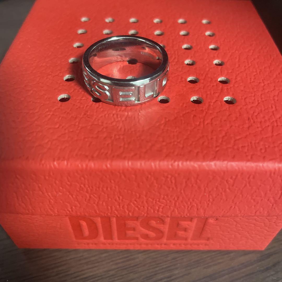 DIESEL シルバーリング オリジナルボックス付き サイズ24号