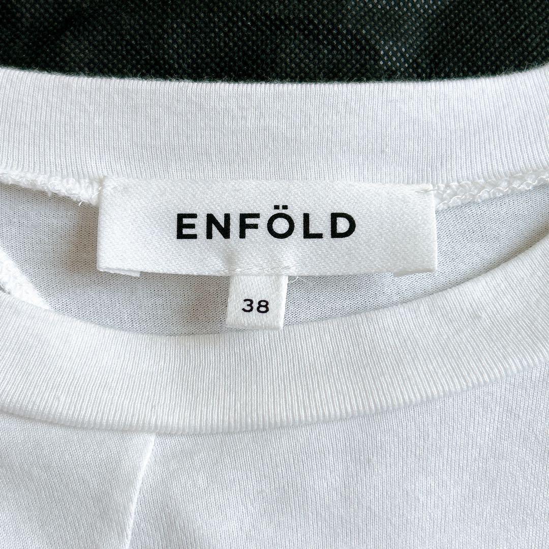 ENFOLD 2025SS ASYMMETRY DRAPE T-SHIRT
