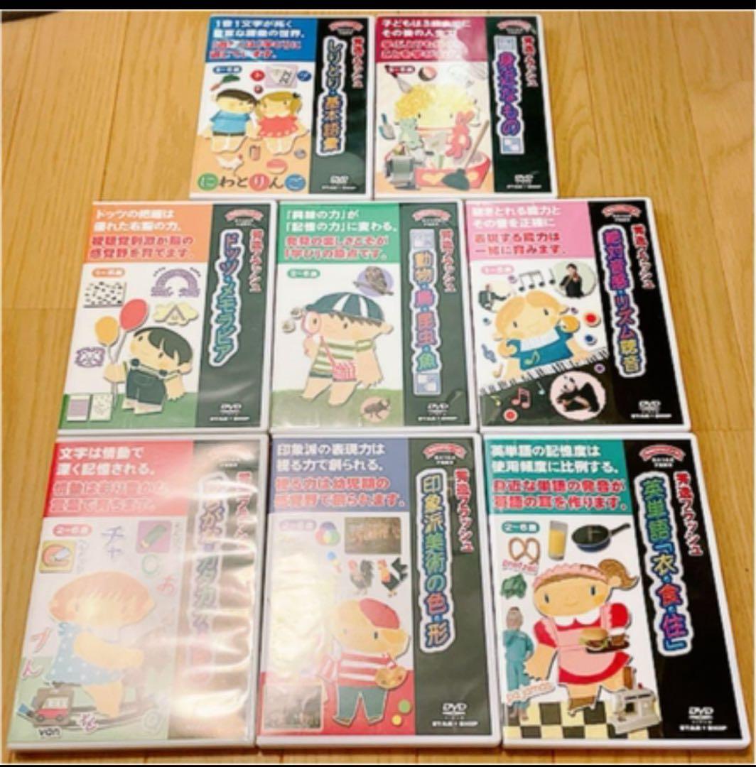 星みつる式 秀逸フラッシュ 8本 絵カード DVD フラッシュカード 七田式