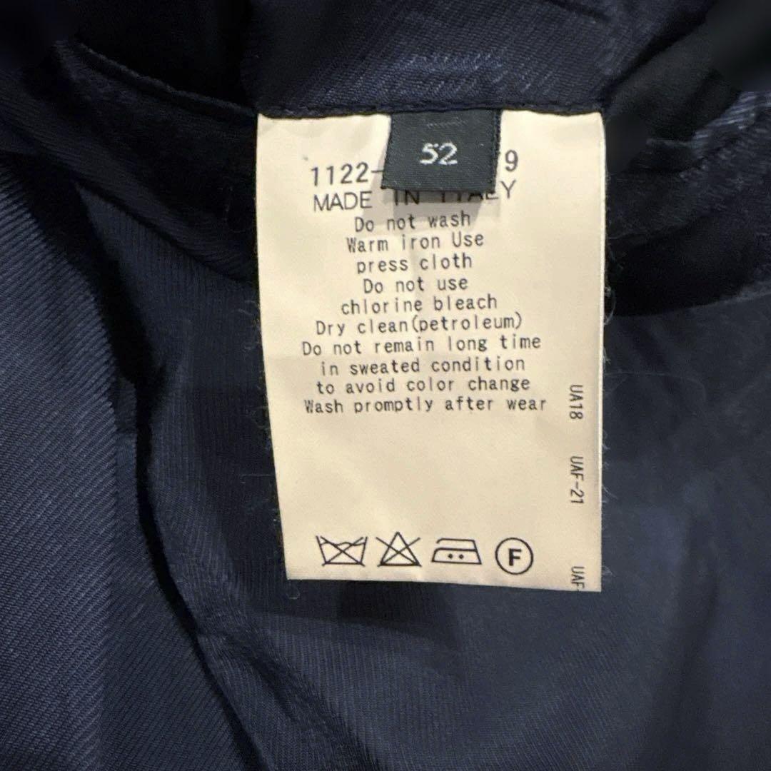 シルク混/UNITED ARROWS テイラードジャケット 黒 52 イタリア製