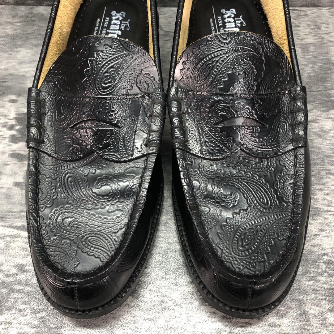 人気✨ KENFORD【27EEE】コインローファー ペイズリー レザー