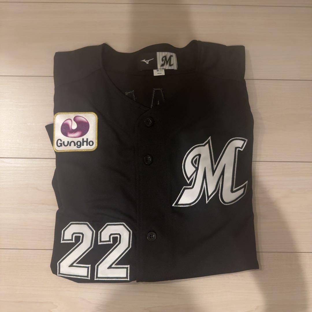 千葉ロッテマリーンズ #22 ポランコ レプリカユニフォーム ビジター Mサイズ MIZUNO 千葉ロッテマリーンズ グッズ ユニフォーム グレゴリー