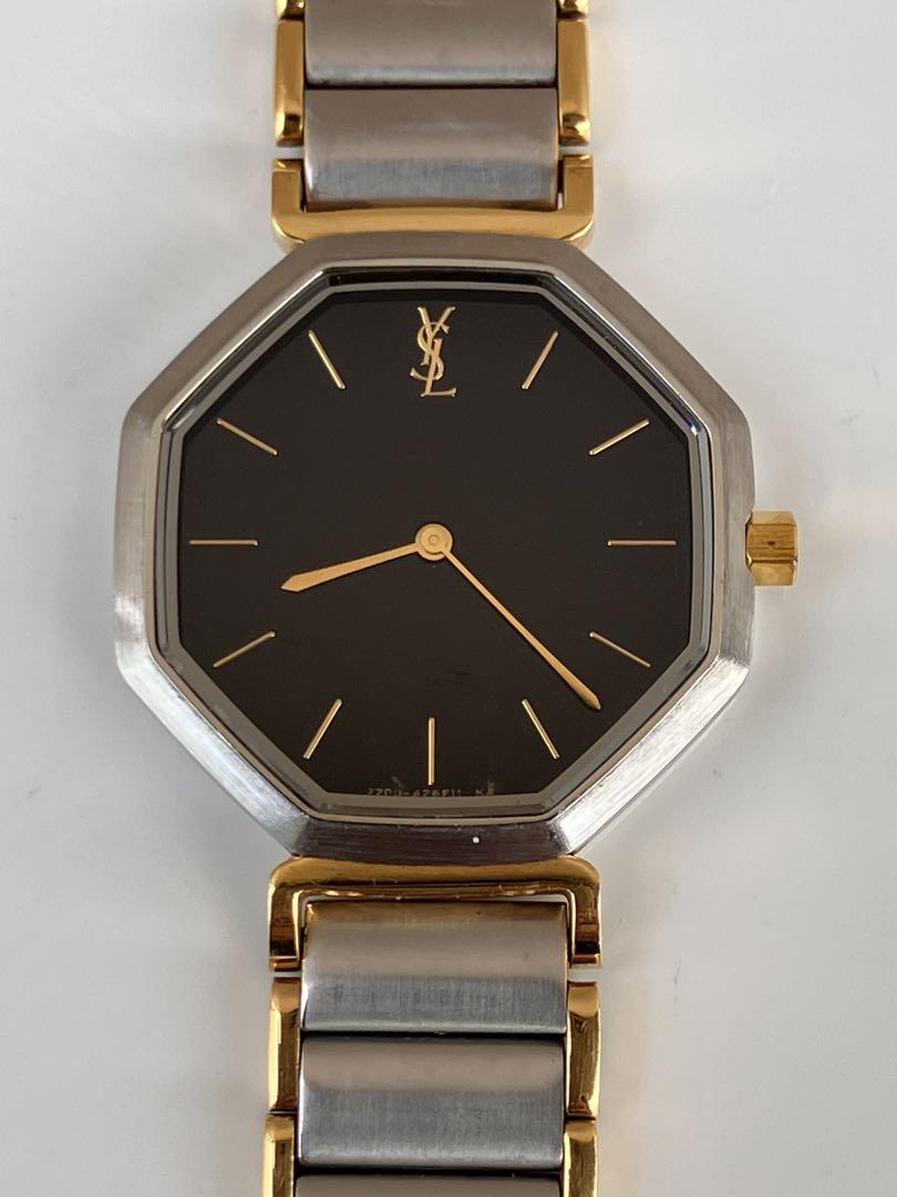 YSL イヴサンローラン 八角形デザイン レディース 時計