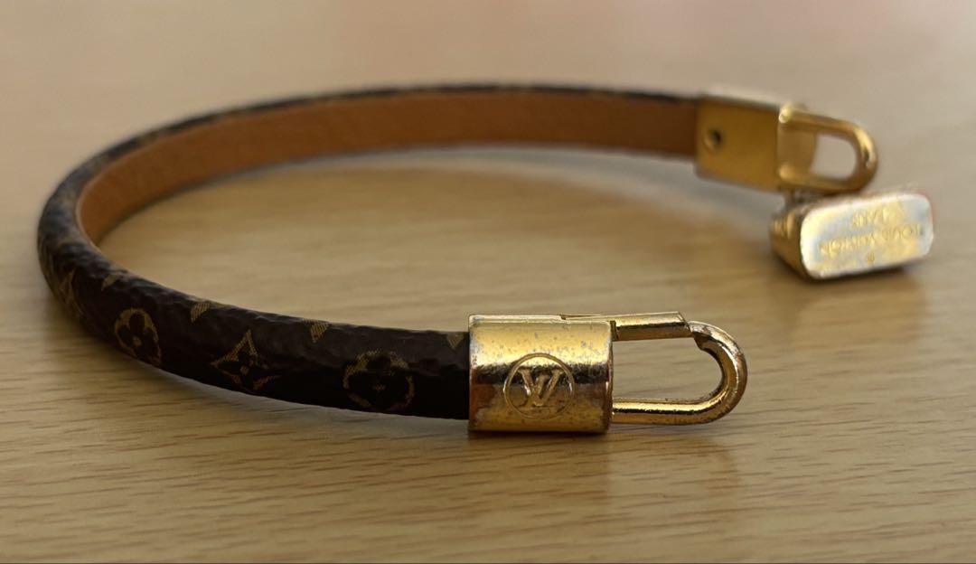 Louis Vuitton ブラウン レザーブレスレット LOUIS VUITTON ルイヴィトン アクセサリー レディース
