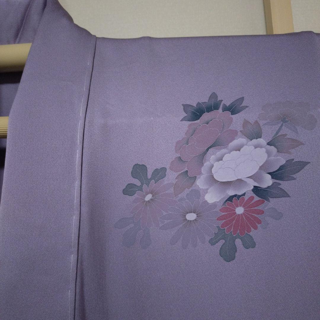 Lamuda 新品 単衣 着物 正絹 仕付け糸付 薄紫色 身丈165 Lamuda様専用 新品 単衣 着物 正絹 仕付け糸付 薄紫色 身丈165