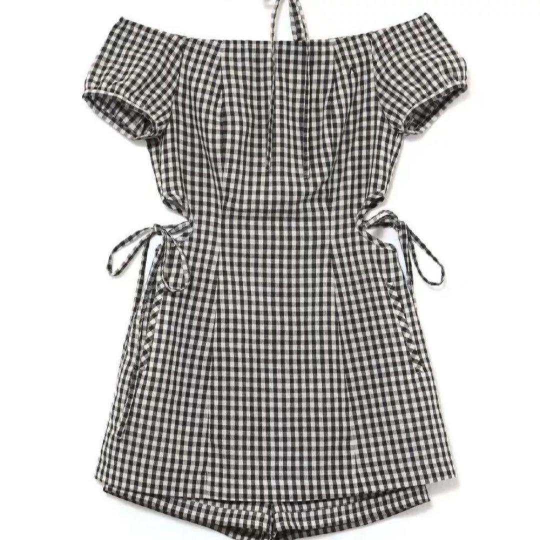 ワンピース andmary Becky check mini dress BK