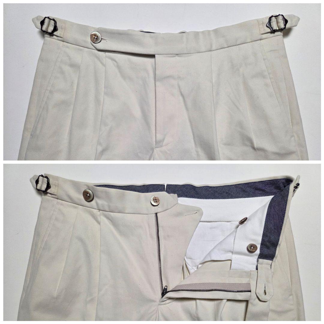 【美品】GTA　2p　HERRICK　コットン　アイボリー　46　秋冬