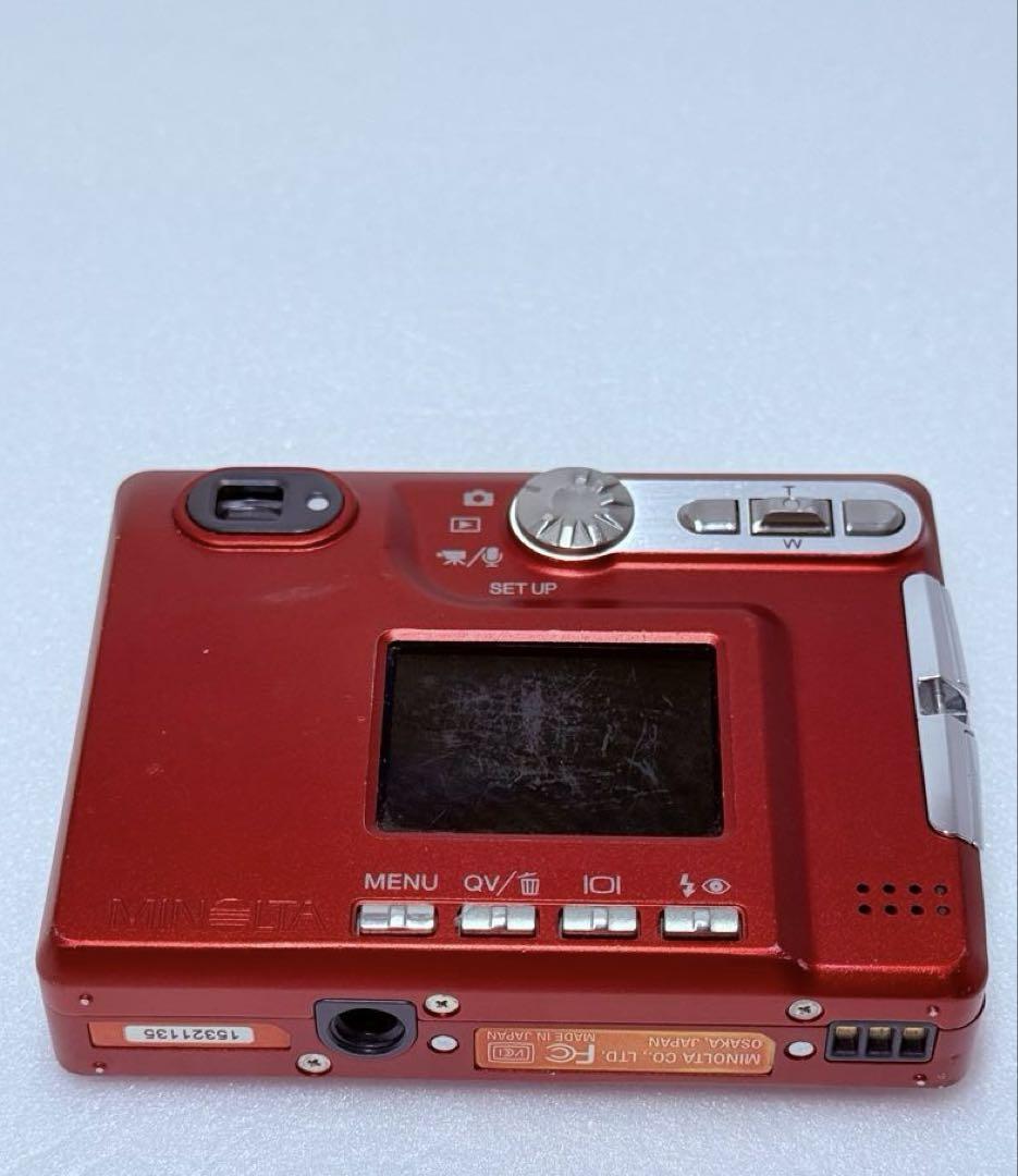 【スマホ転送OK】MINOLTA DIMAGE Xt レッド 動作確認済み スマホ転送OK】MINOLTA DIMAGE Xt レッド 動作確認済み