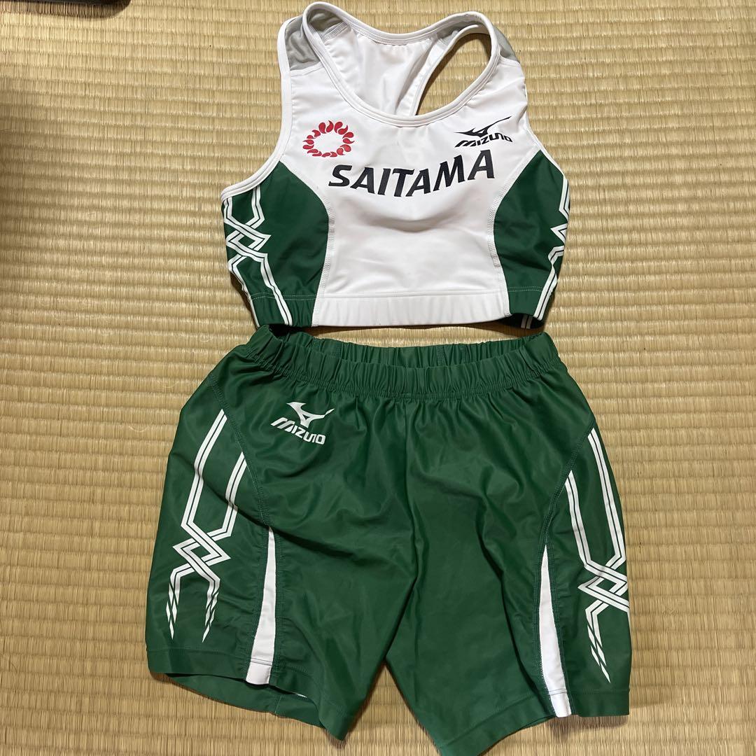 埼玉県 西武文理高校 陸上 女子 セパレートユニフォーム mizuno