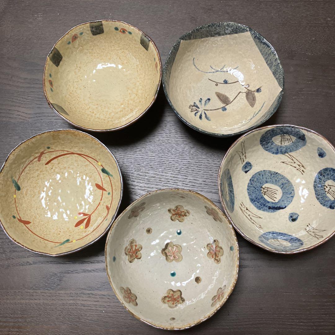 【未使用】 瀬戸焼丼揃