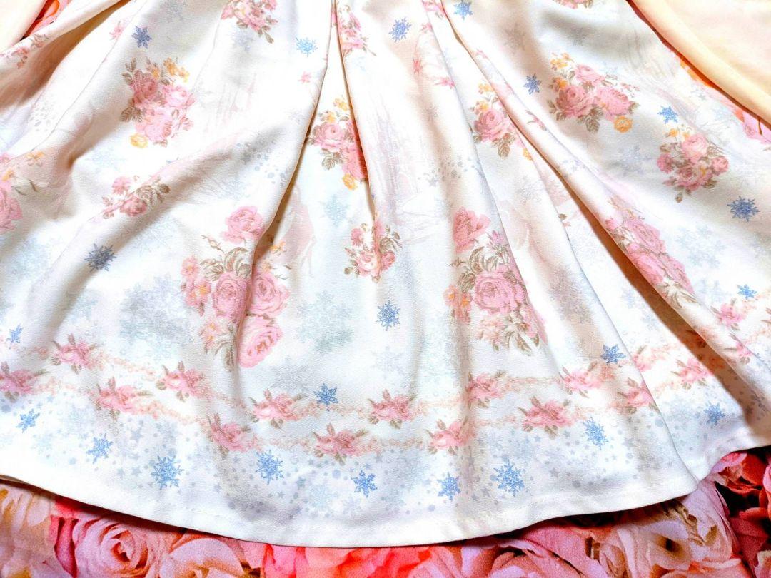 リズリサ◆白◆花×雪の結晶柄◆アナ雪◆完売◆超激レア◆ワンピース