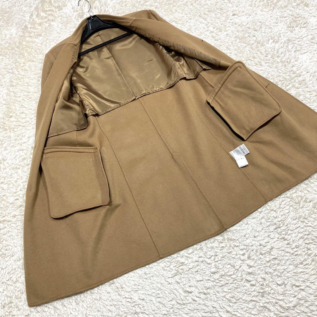 セオリー カシミヤ100 ダブルフェイス チェスターコート キャメル ロング M