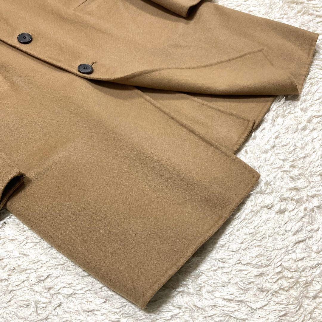 セオリー カシミヤ100 ダブルフェイス チェスターコート キャメル ロング M