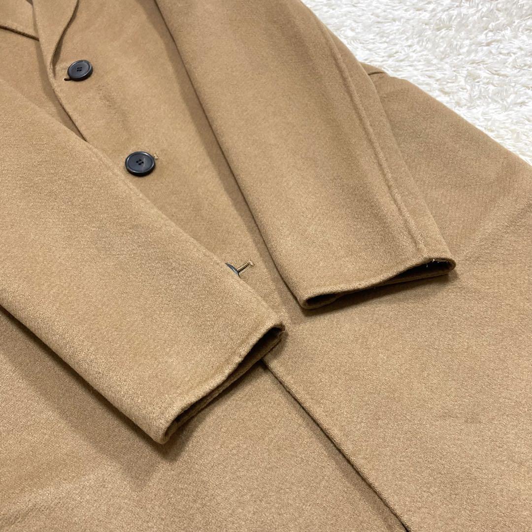 セオリー カシミヤ100 ダブルフェイス チェスターコート キャメル ロング M