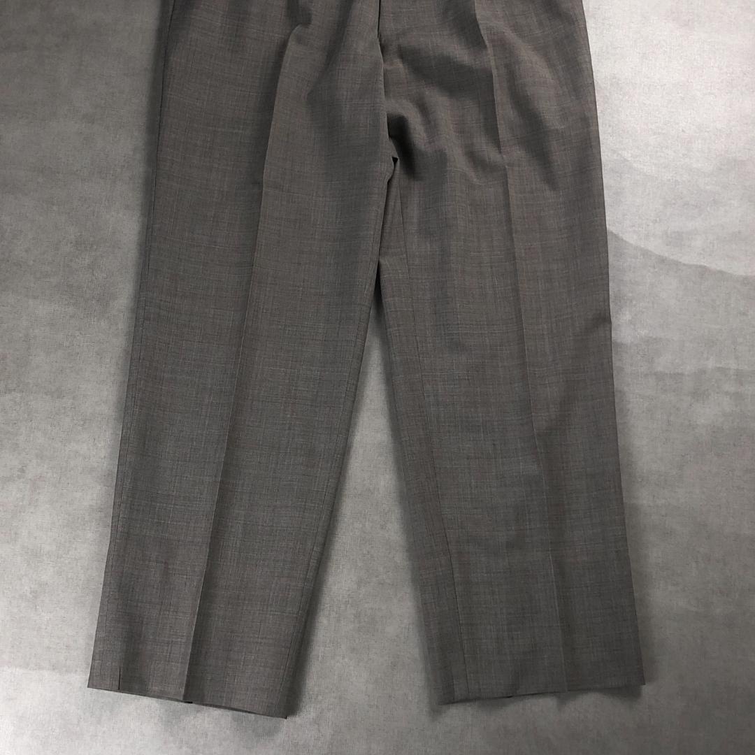 ブランド 新品 2タックスラックスパンツ ベージュ かすり ヴィンテージ