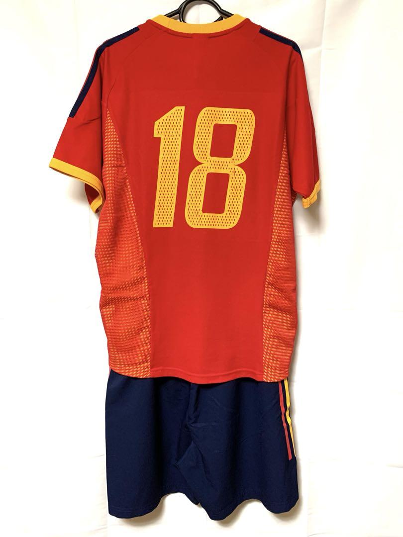 ●【上下セット】　スペイン代表　ユニフォーム　エンブレム　アディダス　サッカー