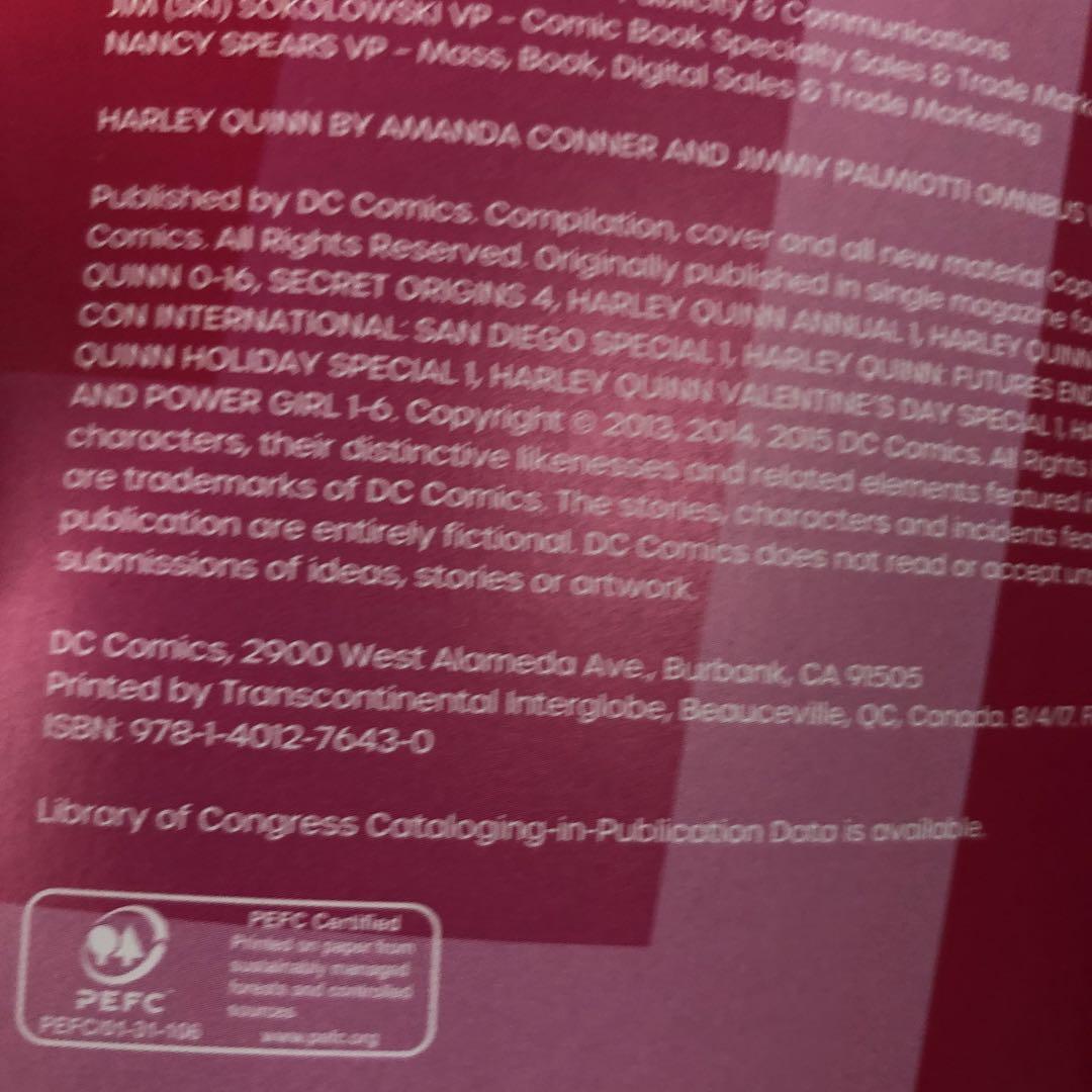 HARLEY QUINN Omnibus Volume One (洋書)