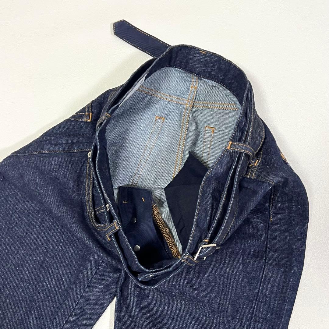 sacai サカイ ベルテッド デニムパンツ ジーンズ インディゴ M